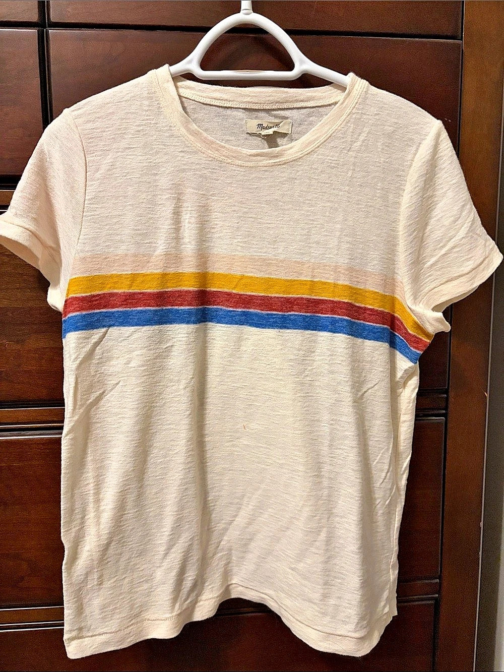 Madewell Striped Color Block Tee